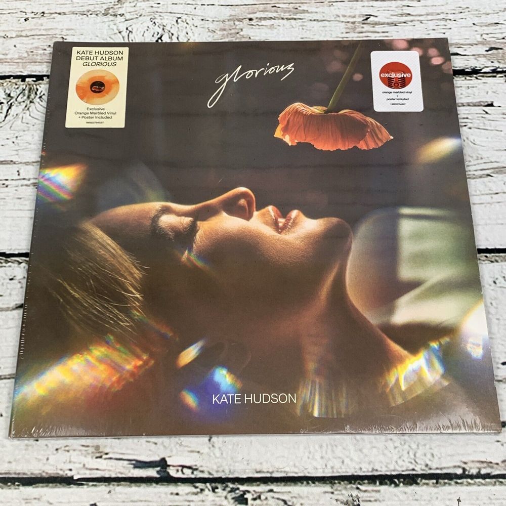 Kate Hudson - Glorious [2024 LP]‎ Target Exclusive Orange Marbled Vinyl Poster